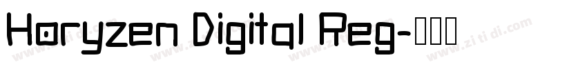 Horyzen Digital Reg字体转换